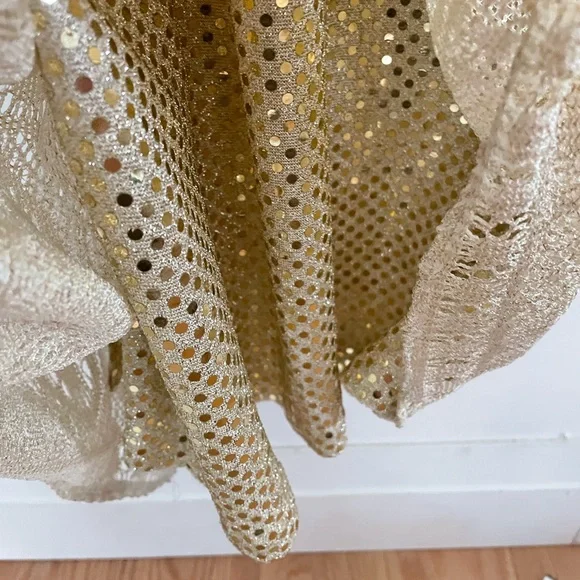 Vintage Jessica McClintock for Gunne Sax Low Back Ivory Lace Maxi Dress sz 4 - Picture 16 of 16